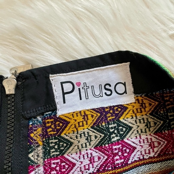 Pitusa Multicolor Boho Mini Skirt - Picture 3 of 4